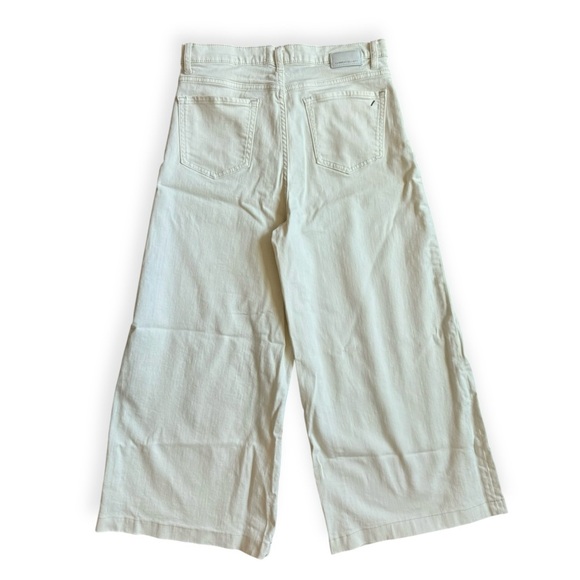 Current Elliot The Dusty Wide Leg Jean In Lime Stone Wash White Sz 29 High Rise - Picture 3 of 12